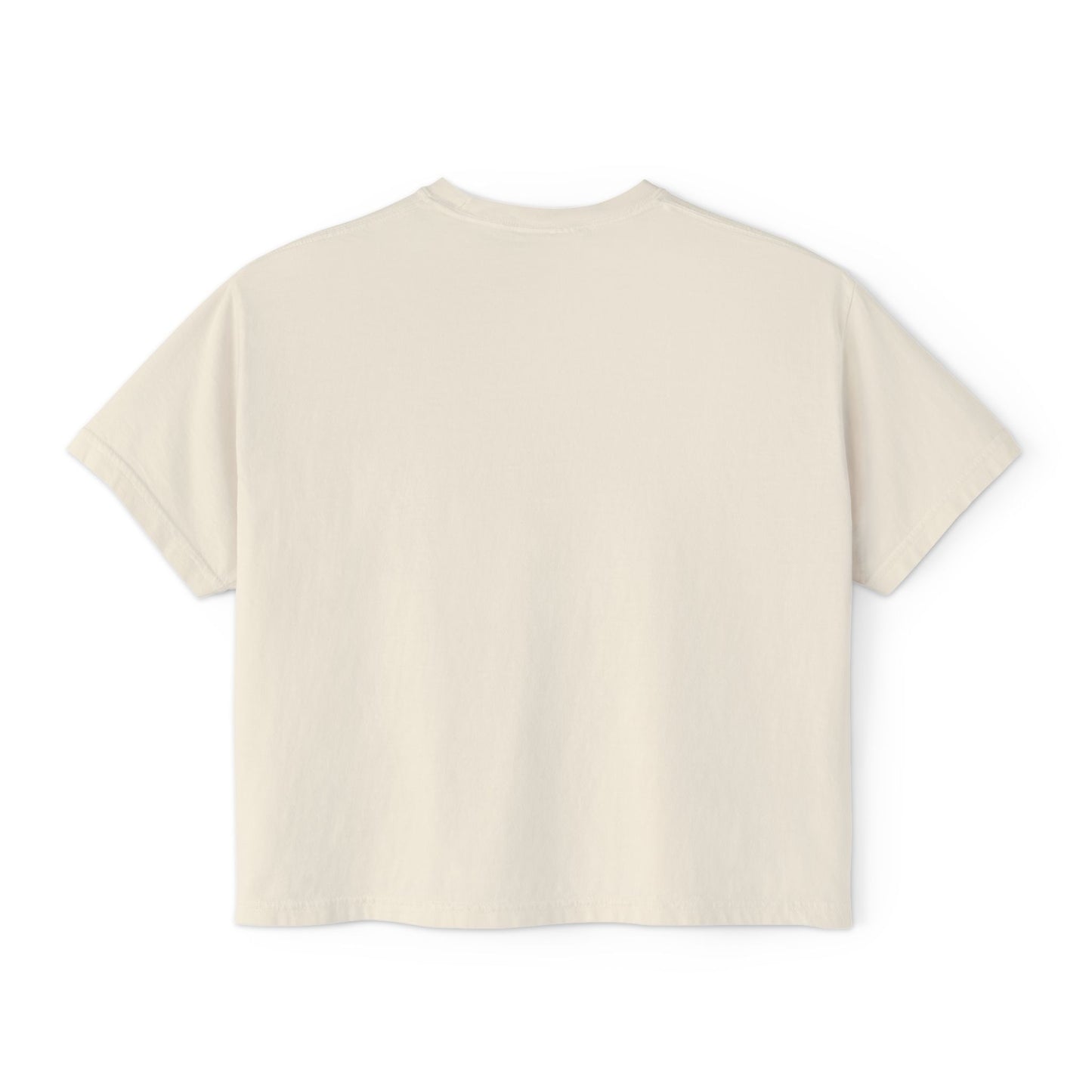 Heart Print Women's Boxy Tee, Casual Shirt, Gift for Her, Summer Fashion, Relaxed Fit Top, Everyday Wear